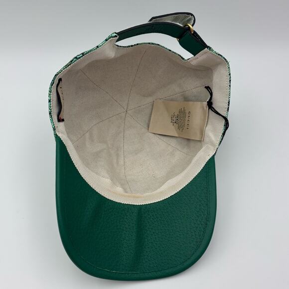 Gucci GG Emerald and Aqua Metallic Monogram Hat Baseball Cap✨ - Picture 6 of 9